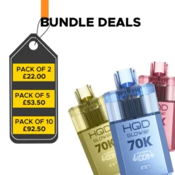 HQD Glow Air 70K Puffs Prefilled pod kit